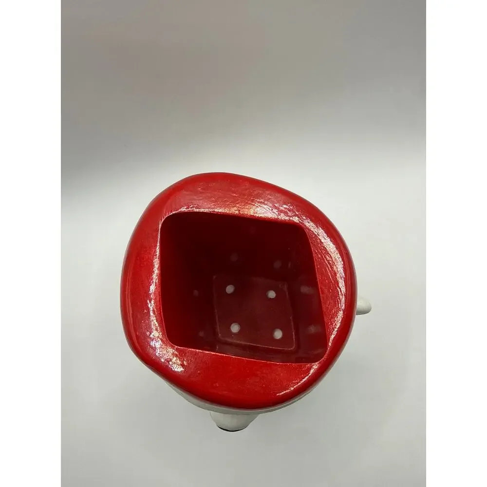 Bath & Body Works Polar Bear Foaming Soap Holder Christmas Holiday Red Scarf